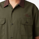 Vincent Alvarez Block Collar Work Shirt - Military Green &#40;ML&#41;