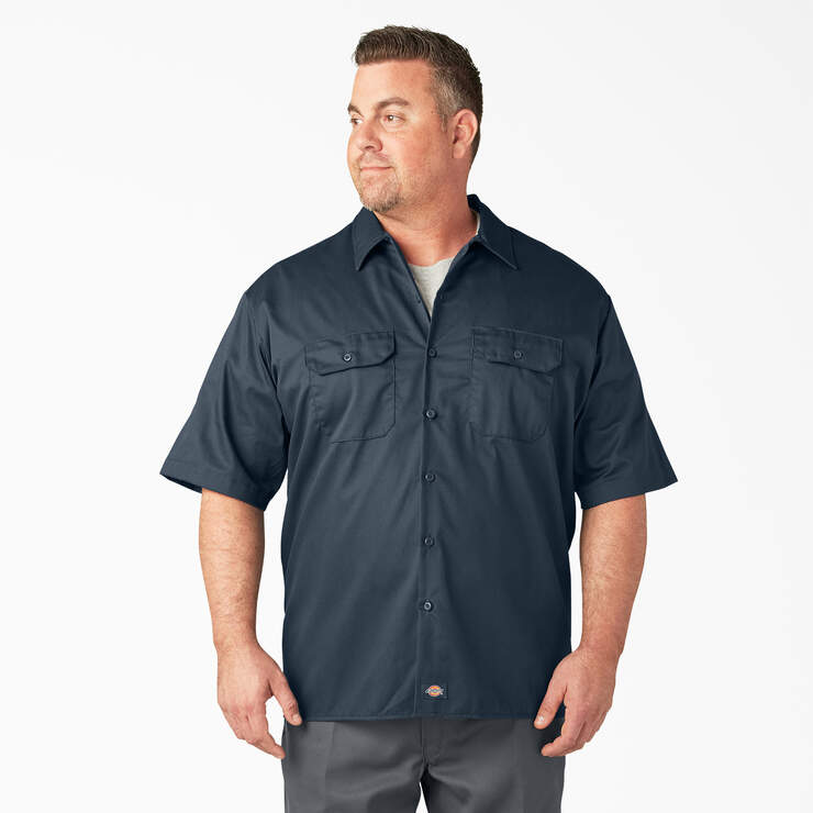 Short Sleeve Work Shirt - Airforce Blue (AF) image number 5