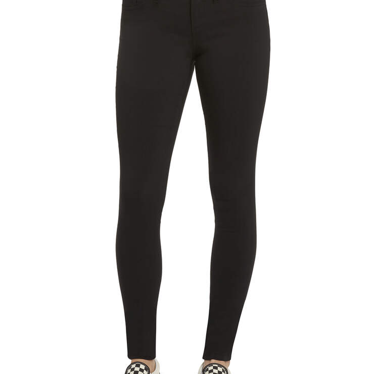 Dickies Girl Juniors' Ultimate Stretch Day to Night Pants - Black (BLK) image number 1