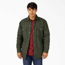 Flannel Lined Duck Shirt Jacket with Hydroshield - Olive Green &#40;OG&#41;
