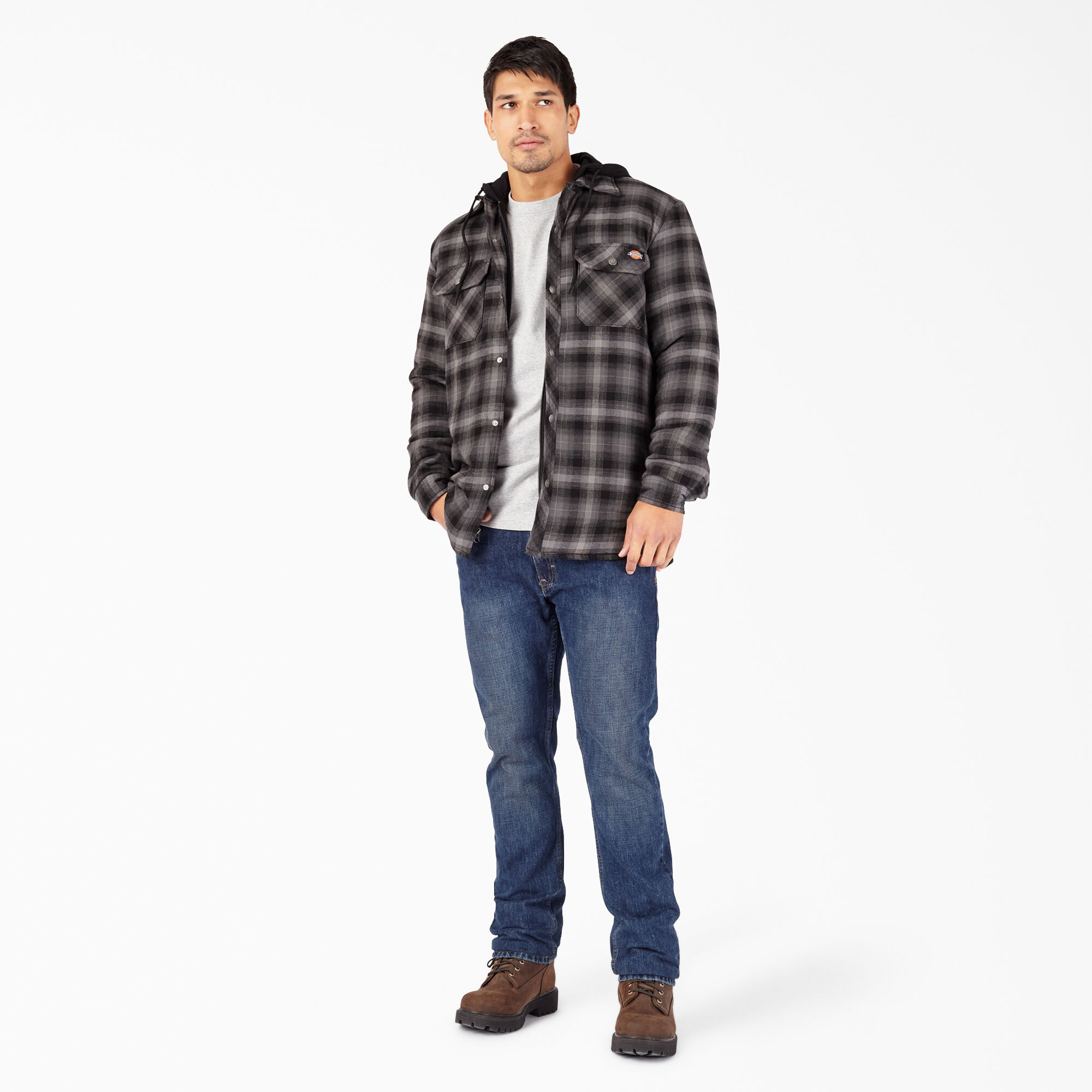 Flannel hoodie deals combo mens