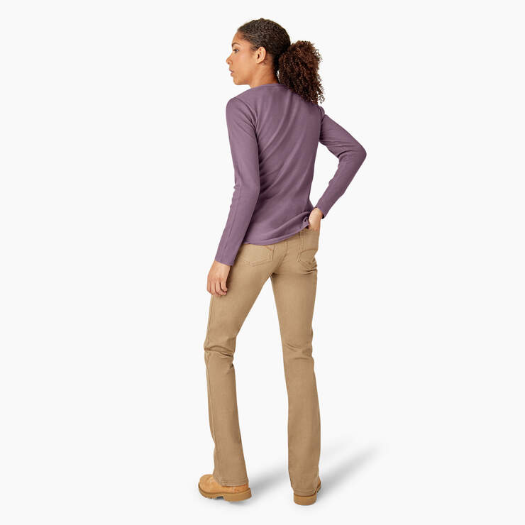 Women's Henley Long Sleeve Shirt - Grapeade (GSD) image number 6