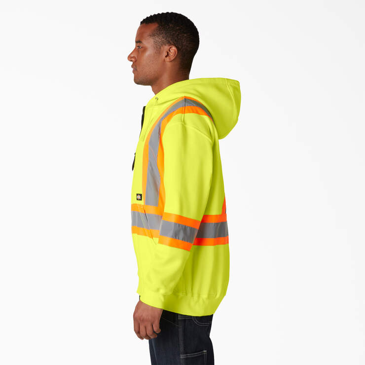 Hi Vis Safety Hoodie - ANSI Yellow (AY) image number 3