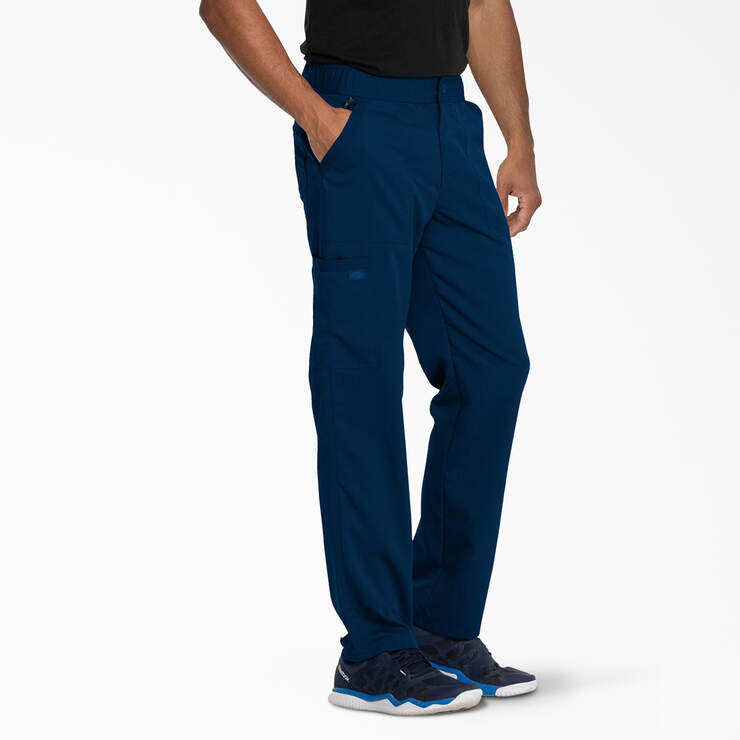 Men's Balance Zip Fly Scrub Pants - Navy Blue (NVY) image number 4