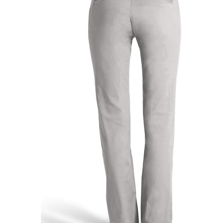 Dickies Girl Juniors' Worker Bootcut Pants - Silver (SV) image number 2
