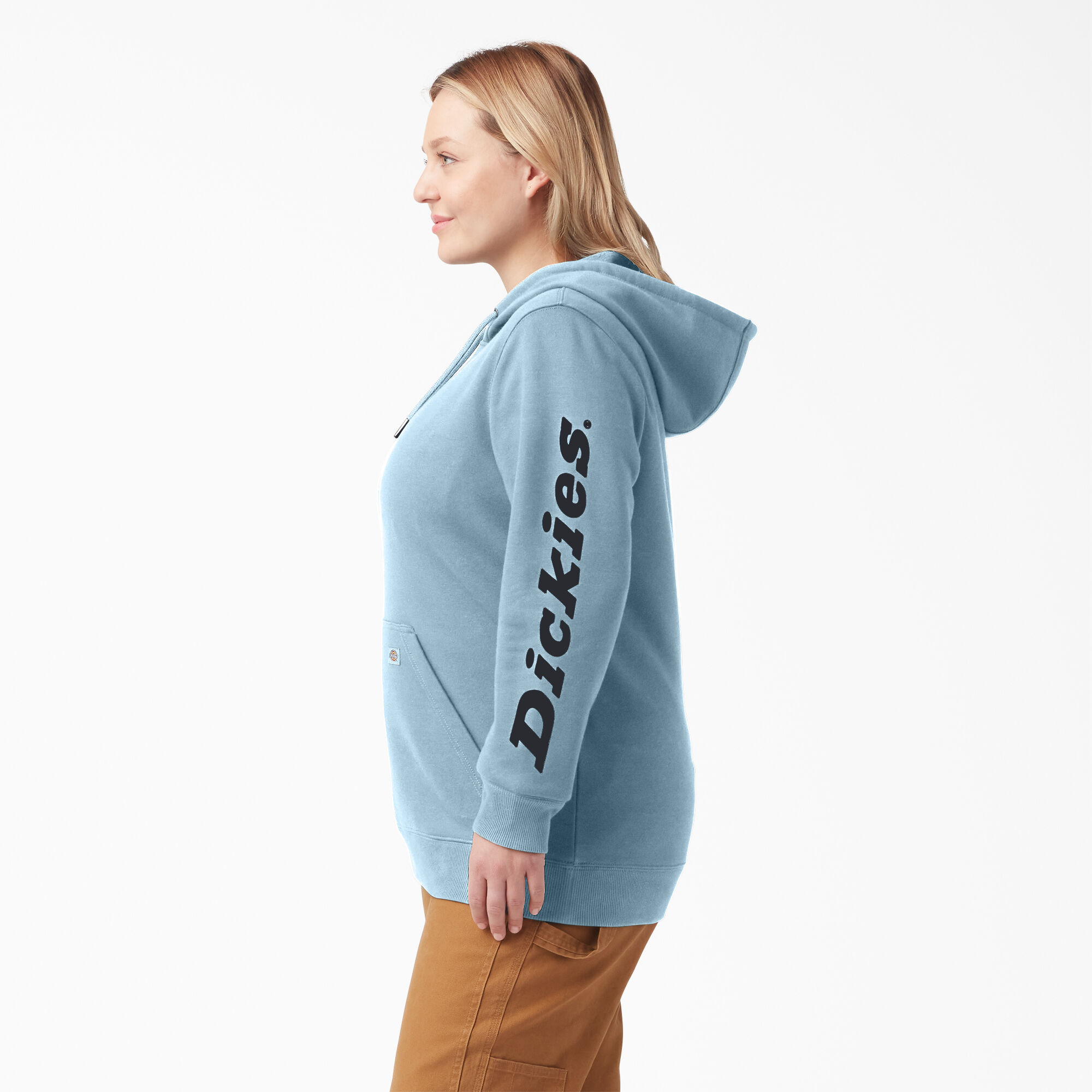 Women s Plus Water Repellent Sleeve Logo Hoodie Dickies US