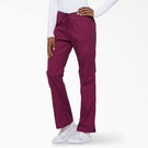 Women&#39;s EDS Signature Flare Leg Cargo Scrub Pants - Wine &#40;WIN&#41;