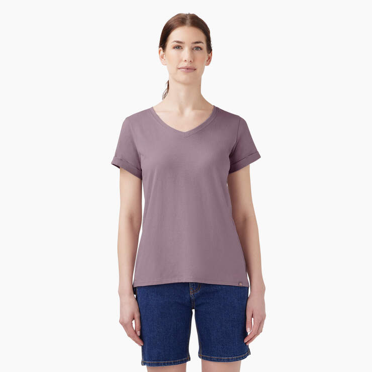 Women’s V-Neck T-Shirt - Lilac (LC) image number 1