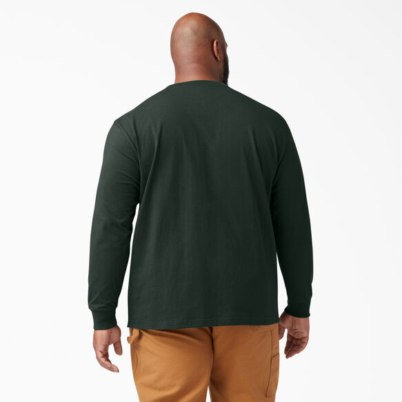 Heavyweight Long Sleeve Pocket T-Shirt - Hunter Green &#40;GH&#41;
