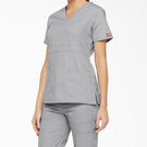 Women&#39;s EDS Signature Mock Wrap Scrub Top - Gray &#40;GY&#41;