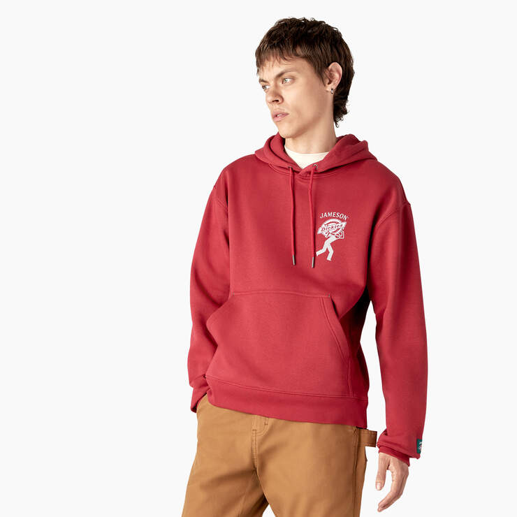 Dickies x Jameson Graphic Hoodie - Cherry Red (HD) image number 3