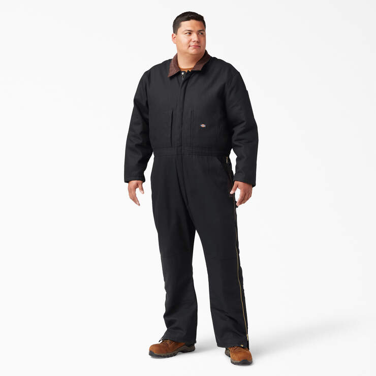 Duck Insulated Coveralls - Black (BK) image number 4