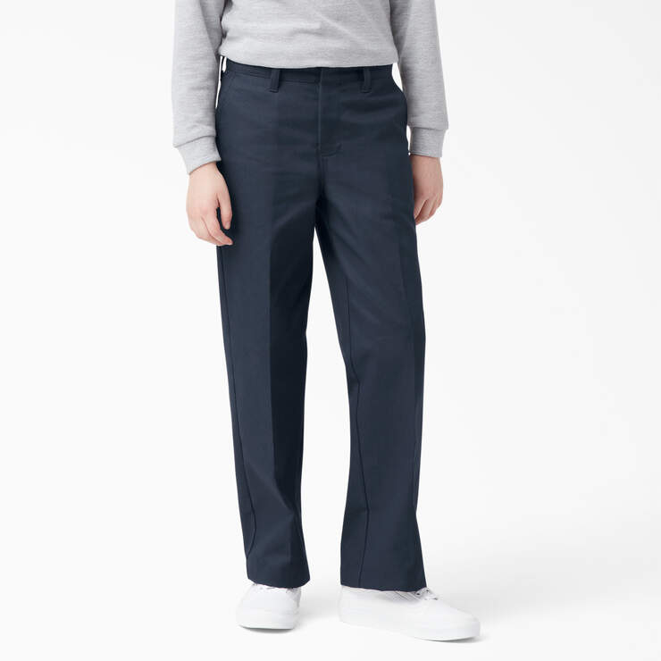 Boys' Classic Fit Pants, 4-20 - Dark Navy (DN) image number 1