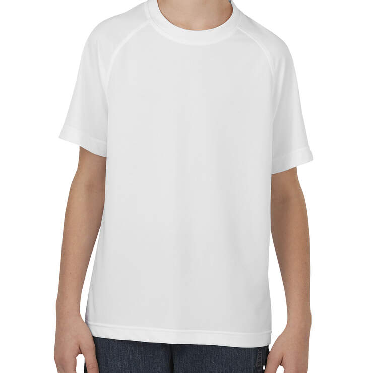Boys' Short Sleeve Performance T-Shirt, 8-20 - White (WH) image number 1