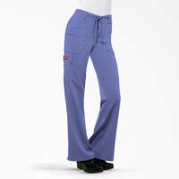 Women's Xtreme Stretch Flare Leg Cargo Scrub Pants - Ceil Blue (CBL)