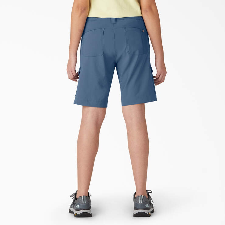 Women's Cooling Slim Fit Cargo Shorts, 10" - Retro Indigo (RI2) image number 2