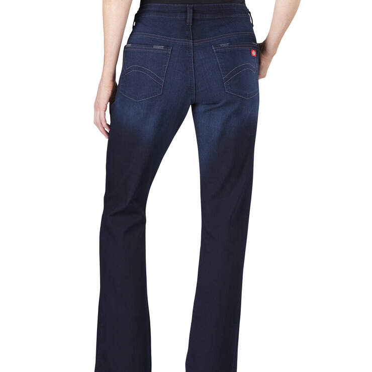Women's Slim Bootcut Denim Jeans - VINTAGE DARK 1 (VND1) image number 2