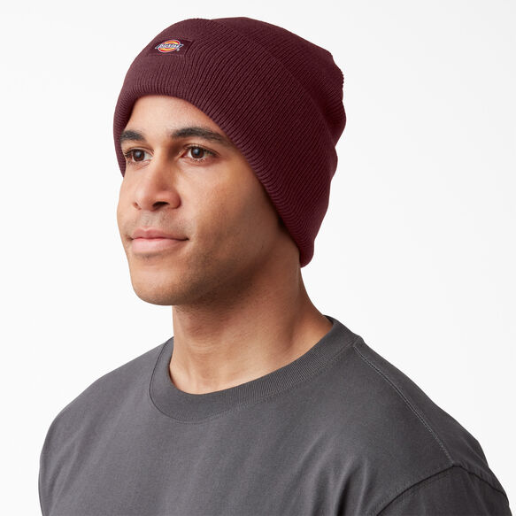 Cuffed Knit Beanie - Burgundy &#40;BY&#41;