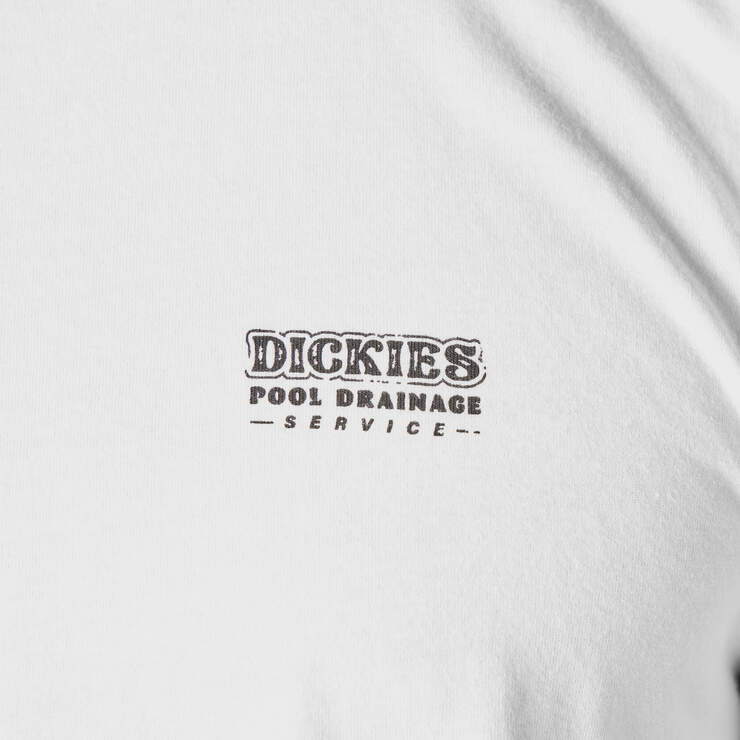 Dickies Skateboarding Pool Drainage Graphic T-Shirt - White (WH) image number 5