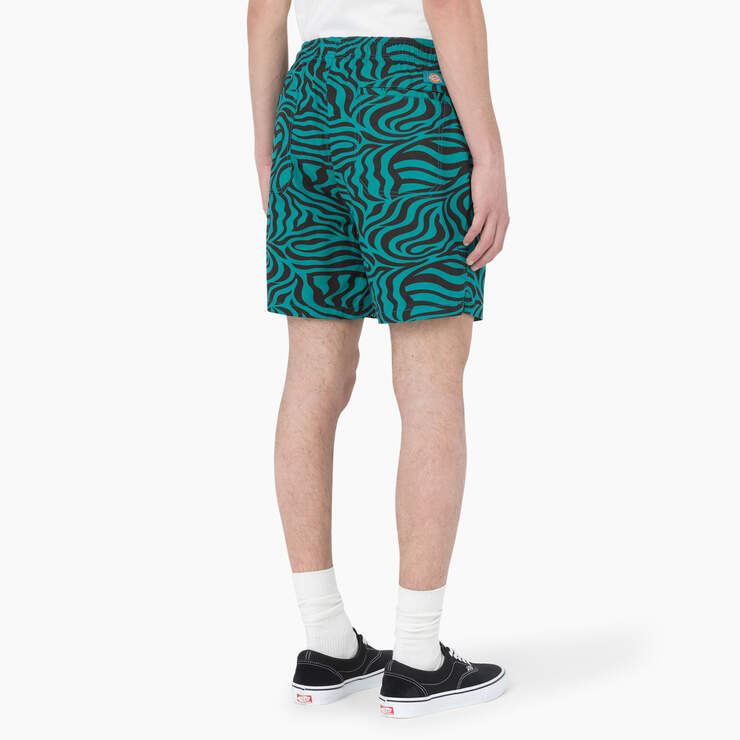 Zebra Print Modern Fit Drawstring Shorts, 6