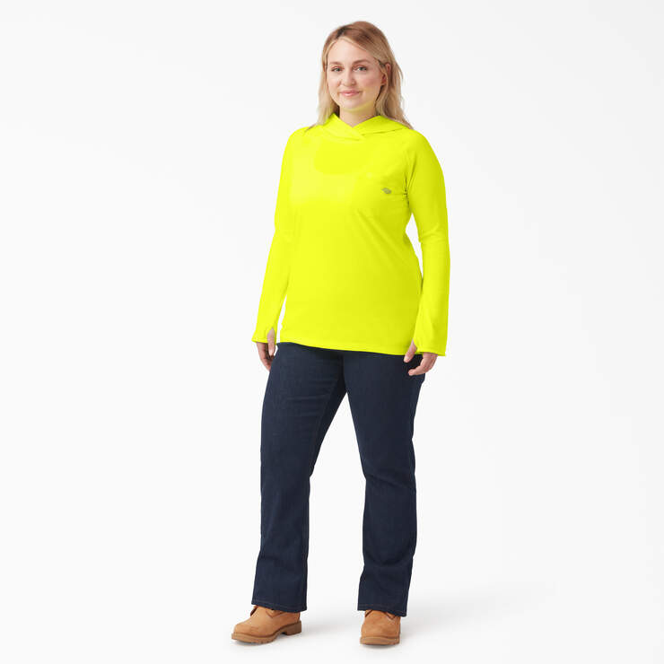 Women's Plus Cooling Performance Sun Shirt - Bright Yellow (BWD) image number 4