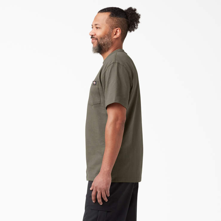 Heavyweight Short Sleeve Pocket T-Shirt - Mushroom (MR1) image number 3