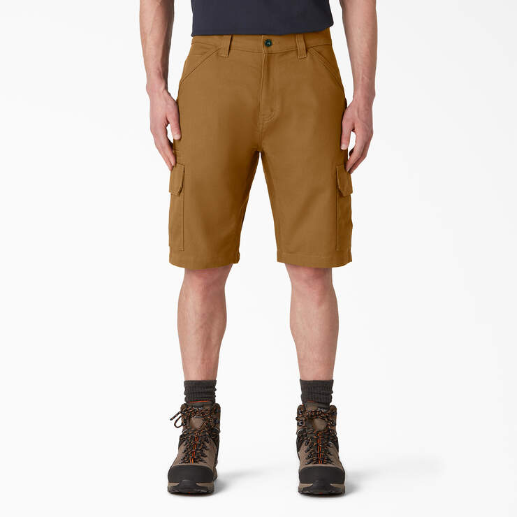 DuraTech Ranger Relaxed Fit Duck Shorts, 11" - Brown Duck (BD) image number 1