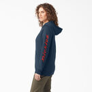 Women&#39;s Heavyweight Logo Sleeve Hoodie - Heather Navy &#40;NVH&#41;