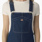 Women&#39;s Denim Bib Overall Dress - Stonewashed Indigo Blue &#40;SNB&#41;