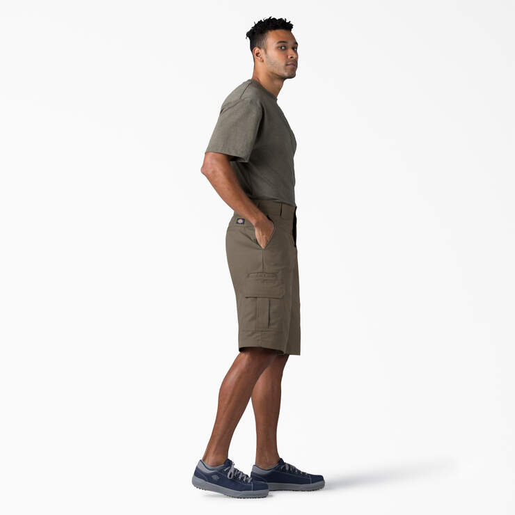 FLEX Relaxed Fit Cargo Shorts, 13" - Mushroom (MR1) image number 6