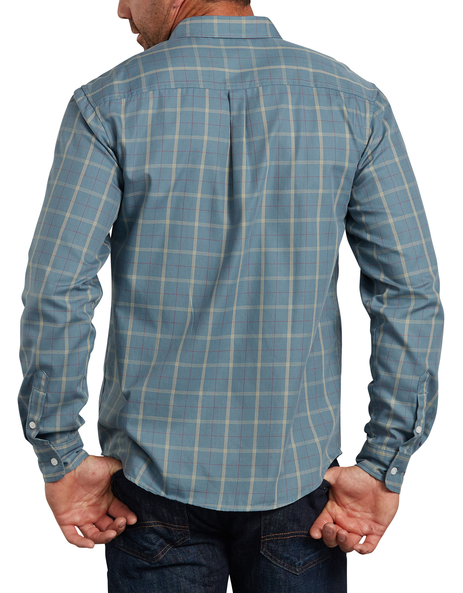 Modern Fit X Series Long Sleeve Yarn Dyed Plaid Shirt Men S