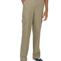 Boys' FlexWaist and Relaxed Fit Straight Leg Ripstop Cargo Pants, 4-7 - Rinsed Desert Sand (RDS)
