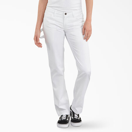 Women&#39;s FLEX Relaxed Fit Carpenter Pants - White &#40;WH&#41;