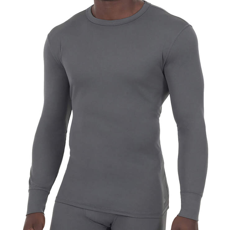 Men's Lightweight Long Johns Thermal Underwear Top - Charcoal Gray (CH) image number 1