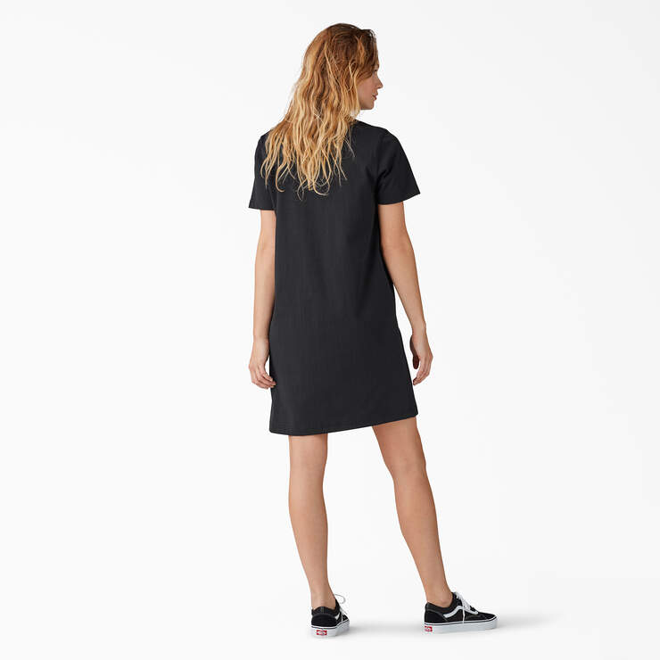 Women's Heavyweight T-Shirt Dress - Black (BK) image number 2
