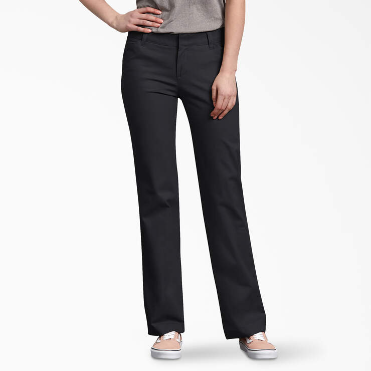 Women's FLEX Relaxed Fit Pants - Black (BK) image number 1