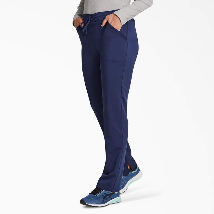 Women's Balance Drawstring Scrub Pants - Navy Blue (NVY) image number 3