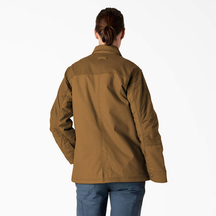 Women’s Waxed Canvas Chore Coat - Brown Duck (BD) image number 2