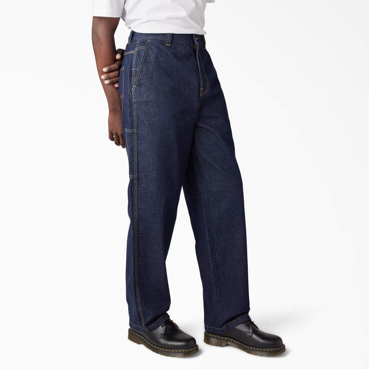 Madison Loose Fit Jeans - Rinsed Indigo Blue (RNB) image number 4
