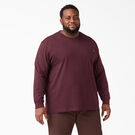 Long Sleeve Heavyweight Crew Neck T-Shirt - Burgundy &#40;BY&#41;
