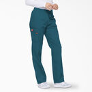 Women&#39;s EDS Signature Tapered Leg Cargo Scrub Pants - Caribbean Blue &#40;CRB&#41;