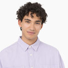 Hickory Stripe Button-Up Work Shirt - Ecru/Lilac &#40;EUG&#41;