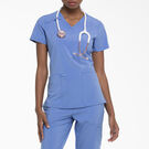 Women&#39;s EDS Essentials V-Neck Scrub Top - Ceil Blue &#40;CBL&#41;