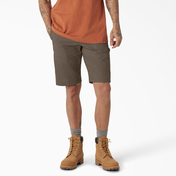 Cooling Active Waist Shorts, 11&quot; - Mushroom &#40;MR1&#41;