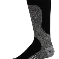 Shin Protector Crew Socks, Size 6-12, 2-Pack - Black (BK)