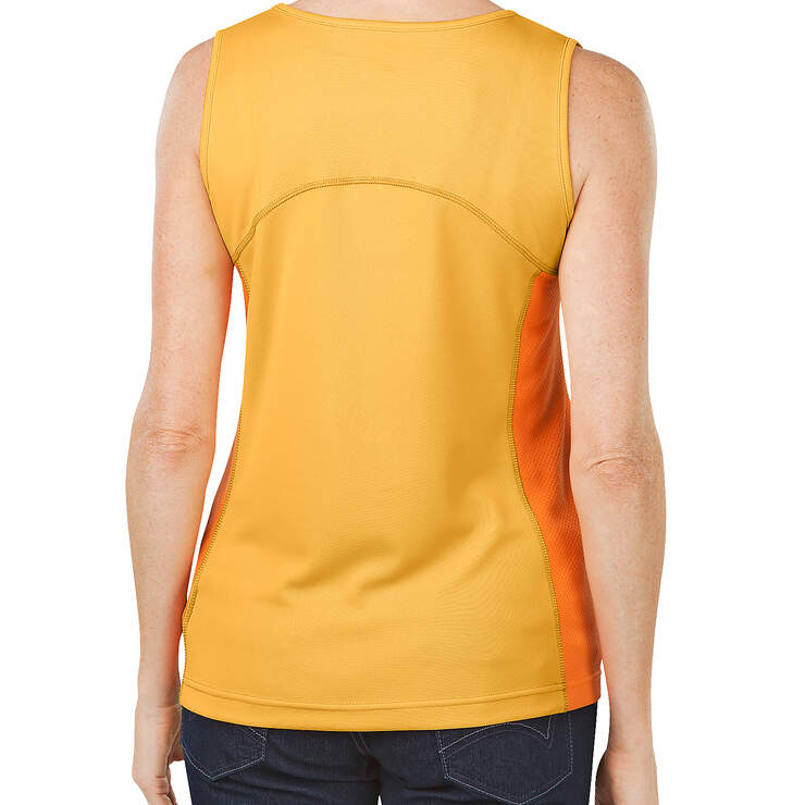 Women's Performance Two-Tone Tank - Marigold (AD) image number 2