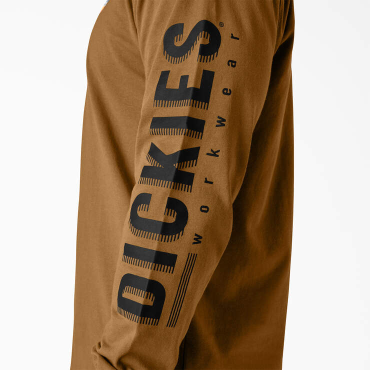 Long Sleeve Workwear Graphic T-Shirt - Brown Duck (BD) image number 5