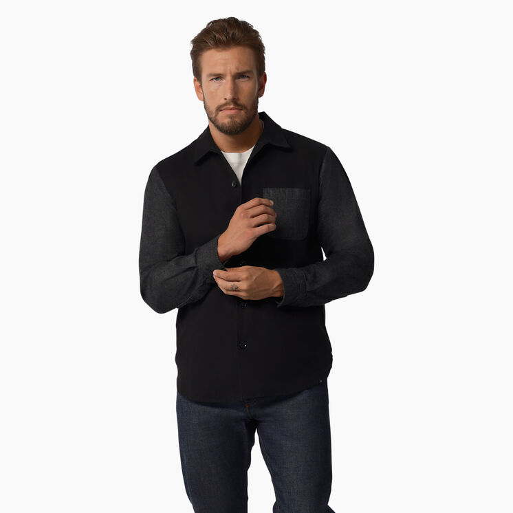 Dickies 1922 Long Sleeve Shirt - Rinsed Black &#40;RBK&#41;