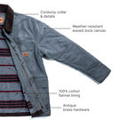 Waxed Canvas Chore Coat - Charcoal Gray &#40;CH&#41;