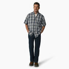 Short Sleeve Woven Shirt - Airforce Blue High Plains &#40;B1J&#41;